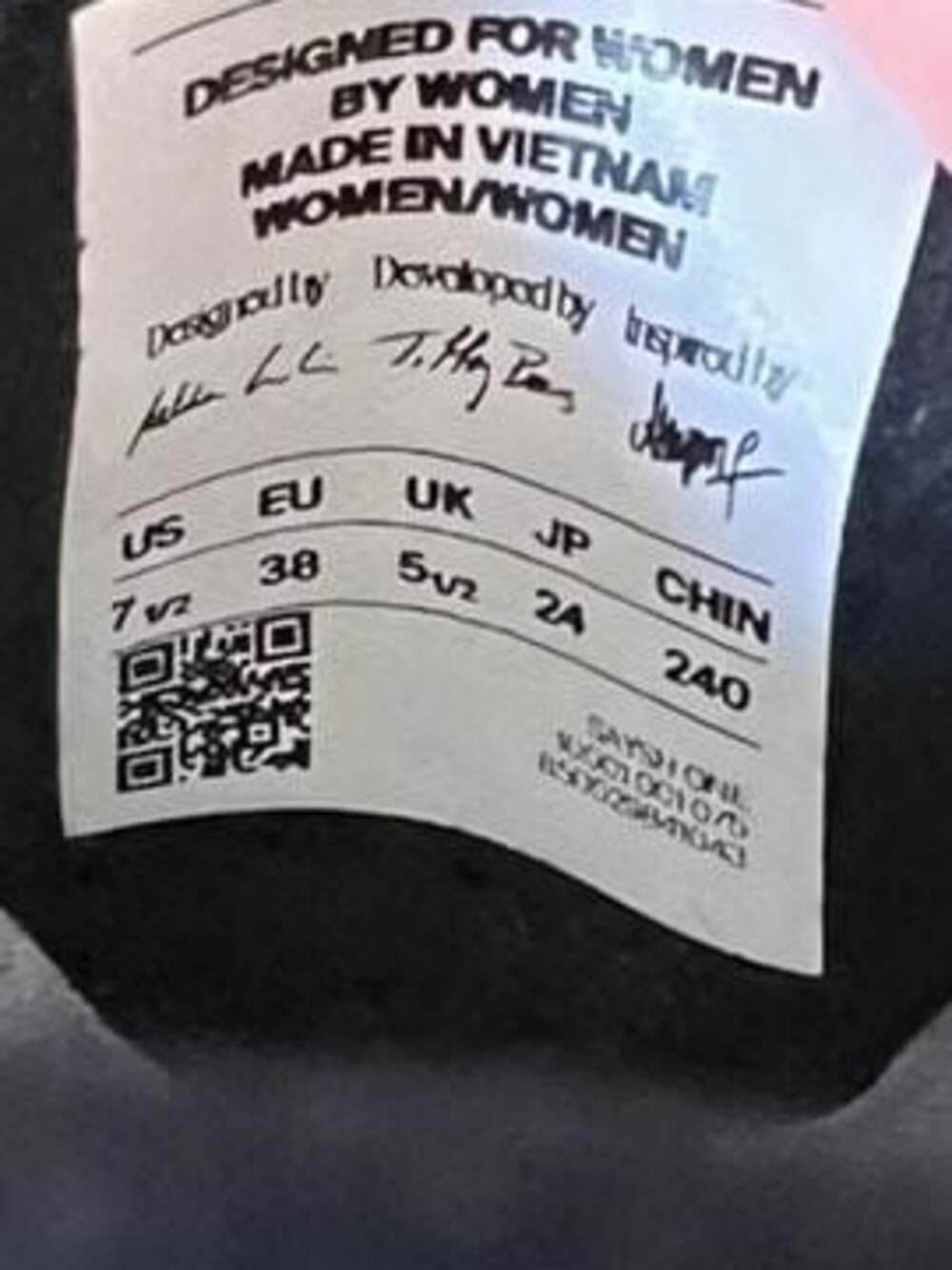 Saysh One Shoes Womens Sz 7.5 Black White Gum Lightweight Allyson Felix Sneakers - Picture 5 of 6